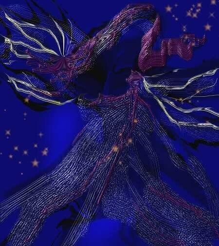 Digital Arts titled "bluefae2.jpg" by Maggie Barra, Original Artwork