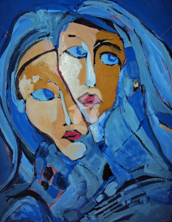 Malarstwo zatytułowany „Madre” autorstwa Maggiolo, Oryginalna praca, Akryl