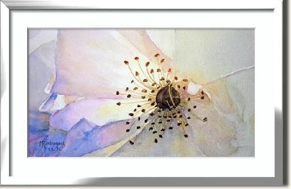 Картина под названием "Bouquet-d-etamines" - Marguerite Rodriguez, Подлинное произведение искусства, Масло