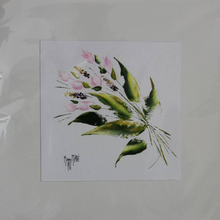 Peinture intitulée "fleurs3" par Maggy Marie, Œuvre d'art originale, Huile