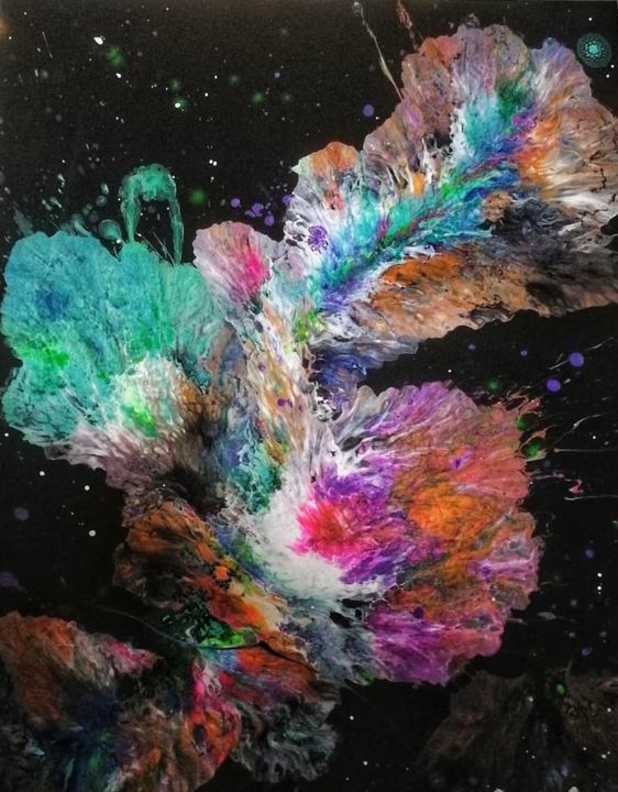 Painting titled "Transformation" by Martina Montagni, Original Art, Acrylic