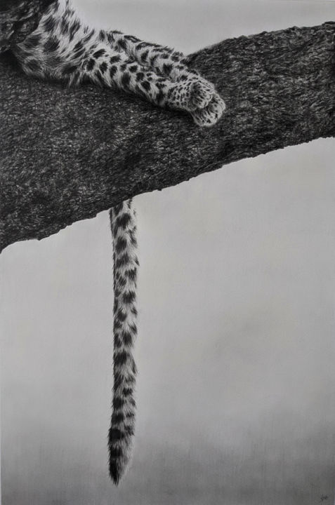 "Là haut" başlıklı Resim Magali Lapeyre-Mirande tarafından, Orijinal sanat, Kalem