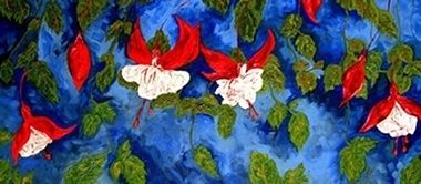 Como en enero - Painting, 93x39 cm ©2006 by Carol Jordan -