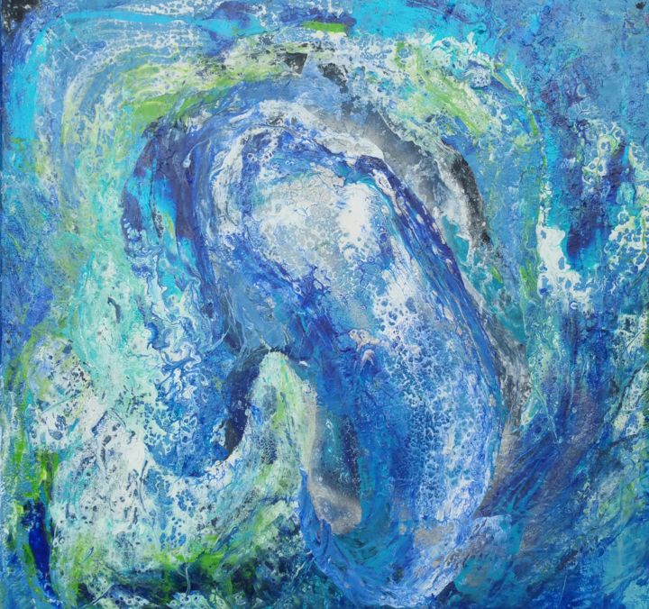Painting titled "2017-04-elephant-de…" by Magtram, Original Artwork, Acrylic
