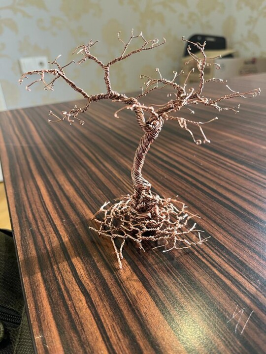 Sculpture intitulée "tree of life" par Mahammad Ismayilzadah, Œuvre d'art originale, Fil de fer