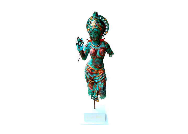 Sculpture intitulée "Slow Fade" par Mahesh Chathuranga Ekanayake, Œuvre d'art originale, Métaux