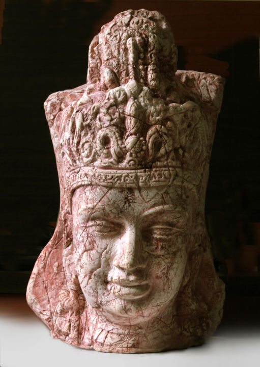 Sculpture titled "INDRA The King of G…" by Mahesh Anjarlekar, Original Artwork, Ceramics