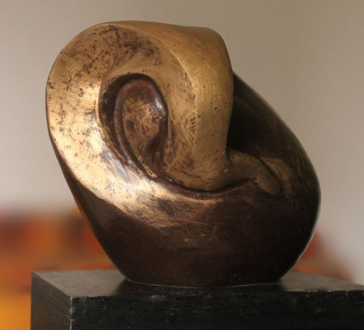Sculpture intitulée "shree-ganesha-1-b.j…" par Mahesh Anjarlekar, Œuvre d'art originale, Métaux