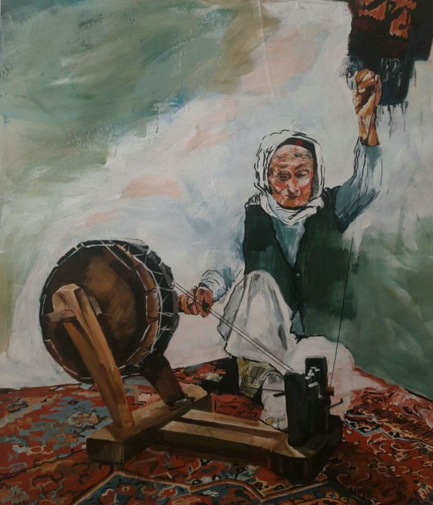 Peinture intitulée "Untitled" par Mahjoob Zohourian, Œuvre d'art originale, Acrylique