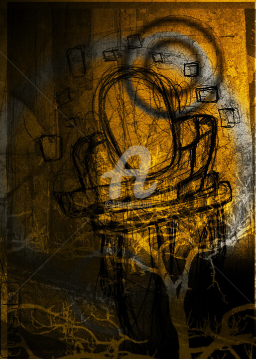 Grafika cyfrowa / sztuka generowana cyfrowo zatytułowany „confusion #2” autorstwa Mahmoud Abdel-Fatah, Oryginalna praca, 2D…