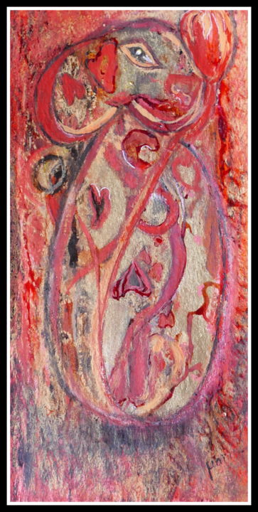 Malerei mit dem Titel "Pavane : musique et…" von Maï Laffargue, Original-Kunstwerk, Acryl