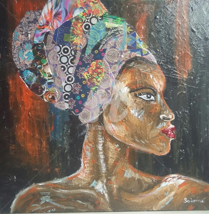 Painting titled "naima" by Maier Salomé, Original Artwork, Oil