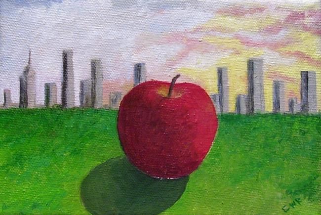Peinture intitulée "Apple Dreams" par Charles Redman, Œuvre d'art originale, Huile