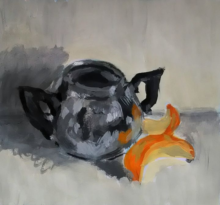 Drawing titled "ashtray" by Sonia Tsepkovskaia, Original Artwork, Gouache