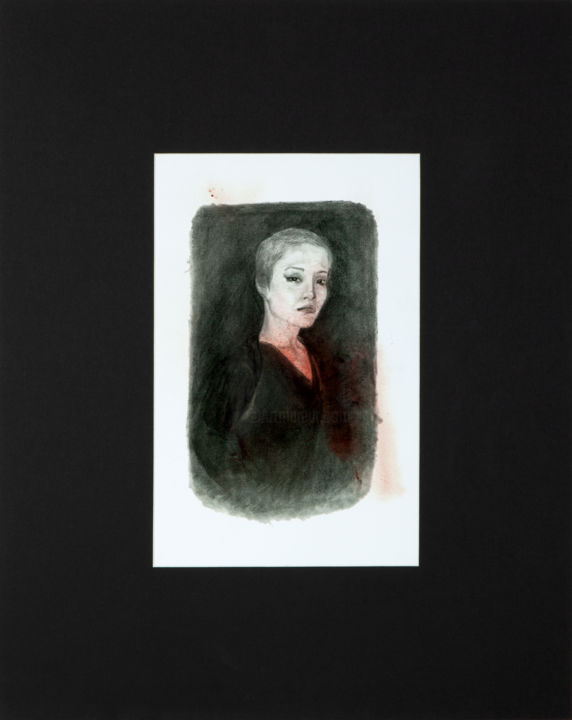 Impressões e gravuras intitulada "Меланхолия" por Tatiana Maiorova, Obras de arte originais, Impressão digital Montado em Ca…