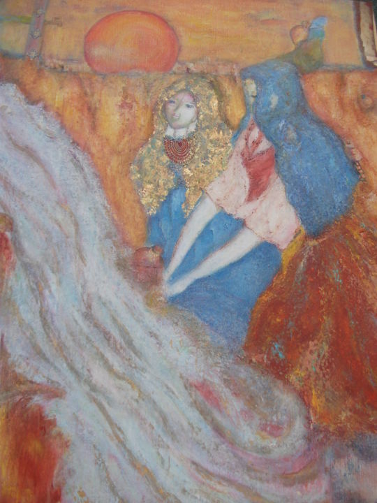 绘画 标题为“La source des Femmes” 由Mai, 原创艺术品, 丙烯