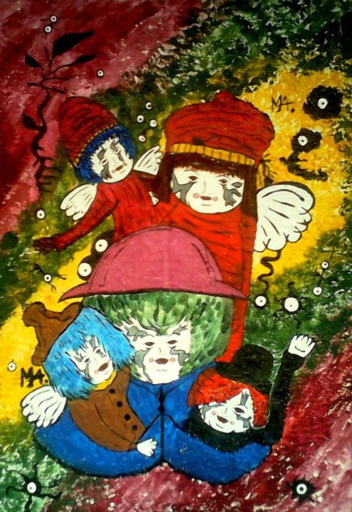 Pintura titulada "pequenosalados3.jpg" por Mairon Almeida, Obra de arte original