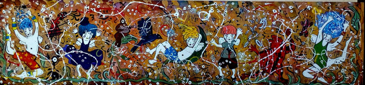 Pintura intitulada "I love you summer" por Mairon Almeida, Obras de arte originais, Acrílico