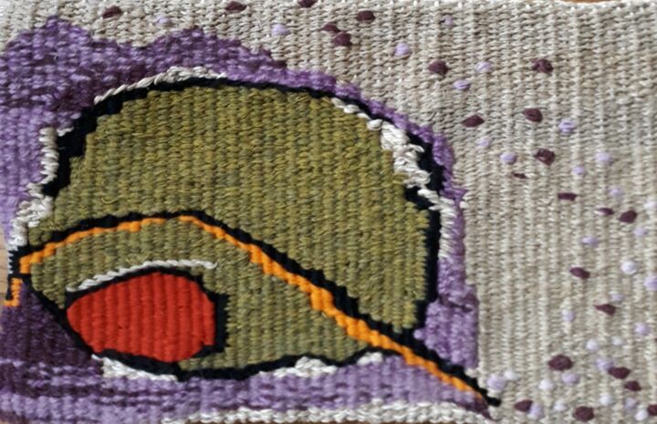 Textile Art titled "plan" by Maithé Bru, Original Artwork, Tapestry