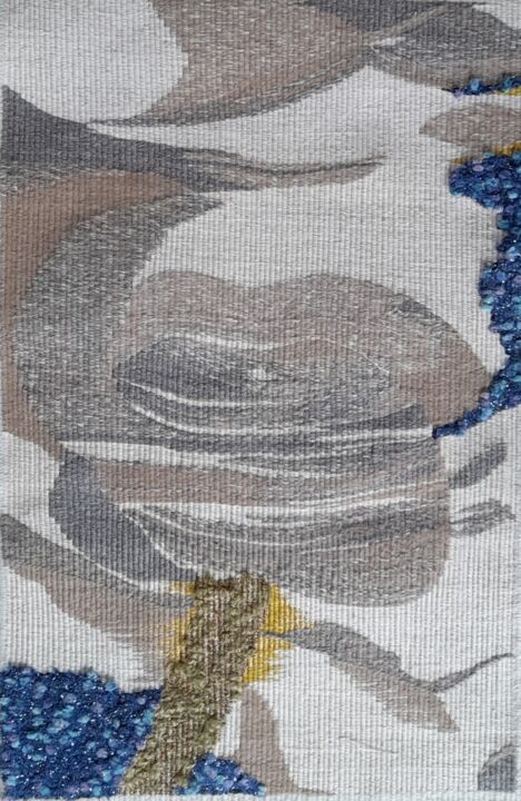 Textile Art titled "Inspiration florale…" by Maithé Bru, Original Artwork, Tapestry