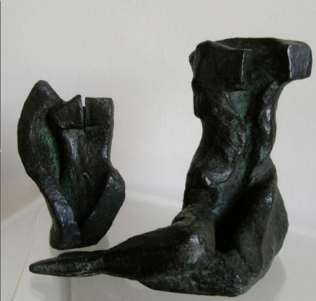 Scultura intitolato "TWISTED 3/11" da Majd, Opera d'arte originale, Bronzo