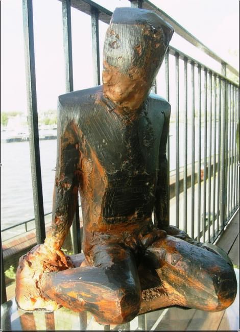 Sculpture intitulée "GuantanamoBay" par Majd, Œuvre d'art originale, Plâtre