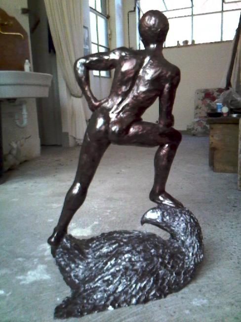 Скульптура под названием "Arrogance back view" - Majd, Подлинное произведение искусства, Другой