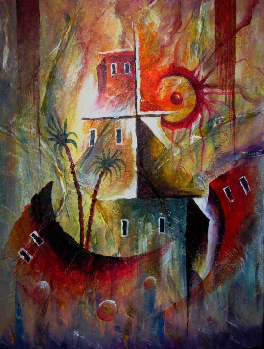 Painting titled "identite.jpg" by Majid Arekmane, Original Artwork