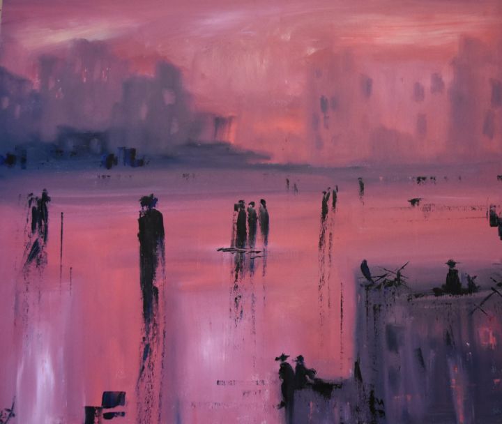 Painting titled "Me We Us" by Maka Kvartskhava/Stillwhite, Original Art, Oil