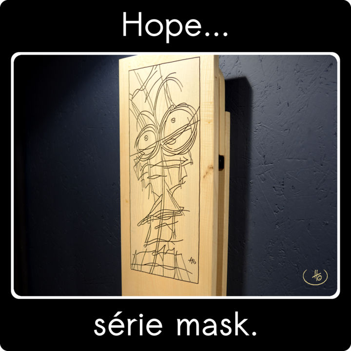 Design intitulée "HOPE" par Makhno..., Œuvre d'art originale