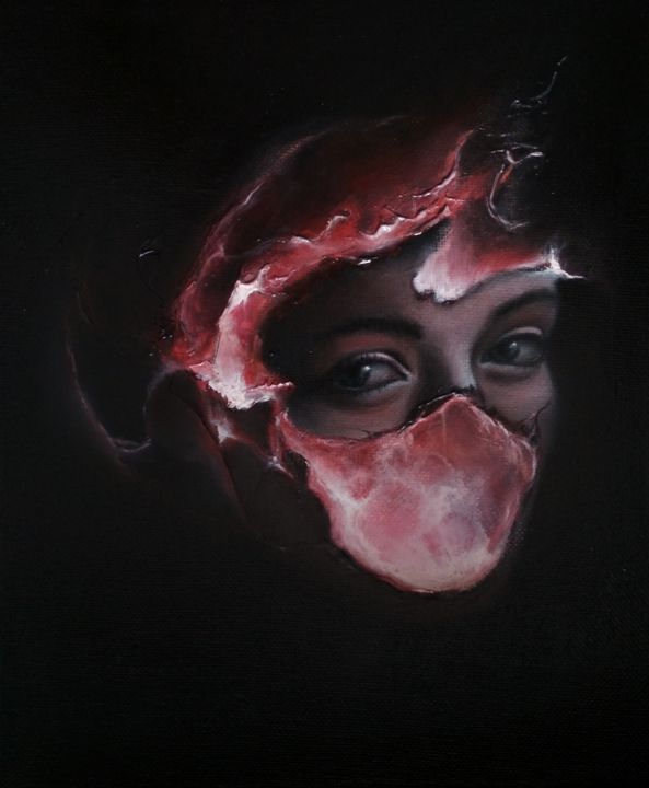 Peinture intitulée "Inner Fire" par Maksim Krapht, Œuvre d'art originale, Huile