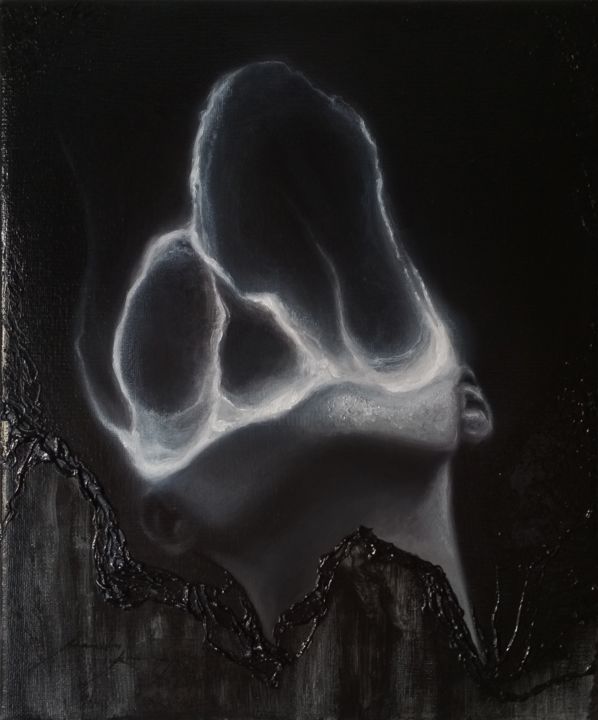 Картина под названием "Forgotten soul .3" - Maksim Krapht, Подлинное произведение искусства, Масло