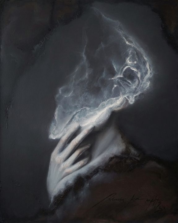 Peinture intitulée "Forgotten soul .6" par Maksim Krapht, Œuvre d'art originale, Huile