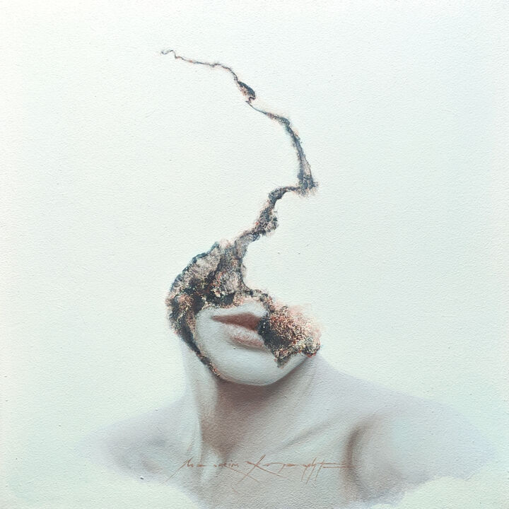 Картина под названием "remnant .20095" - Maksim Krapht, Подлинное произведение искусства, Масло