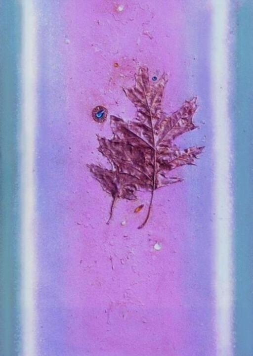 Pintura titulada "Leaf #1" por Mal, Obra de arte original, Acrílico Montado en Bastidor de camilla de madera