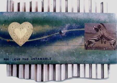 Pintura titulada "Love the Untamable" por Mal, Obra de arte original, Acrílico Montado en Panel de madera