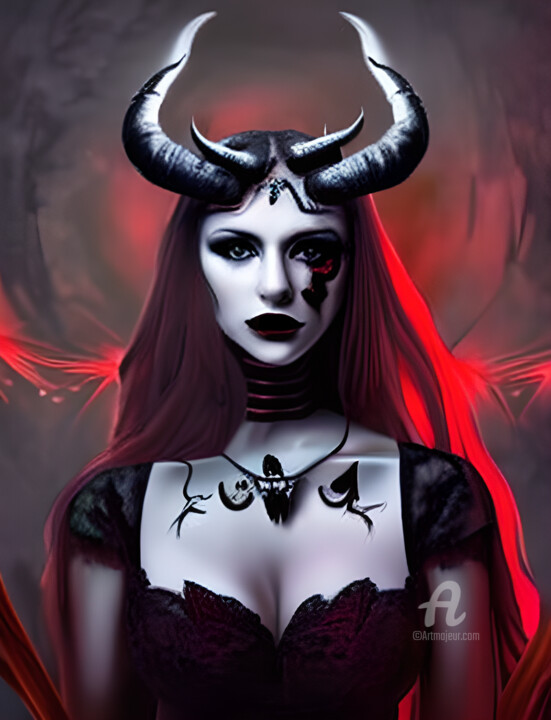 Gothic Lady N°2, Digital Arts by Mala