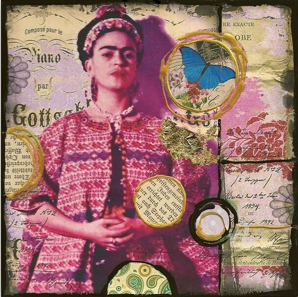 Painting titled "FRIDA" by Mala, Original Artwork, Other