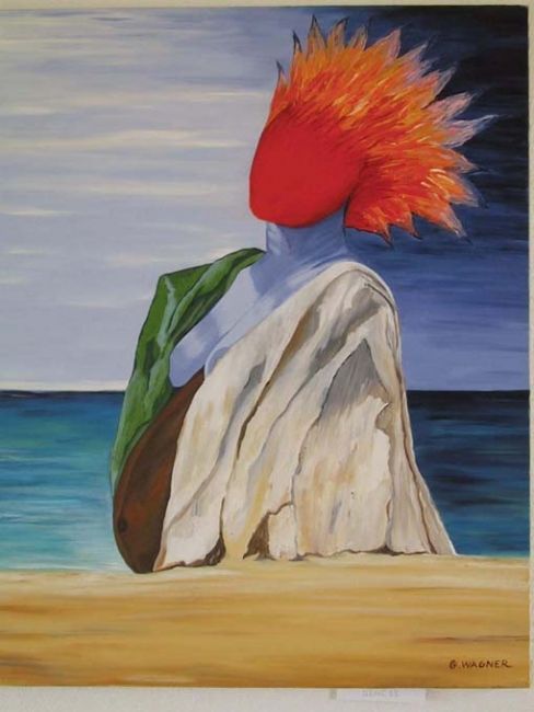 Painting titled "Génèse" by Malauma E, Original Artwork