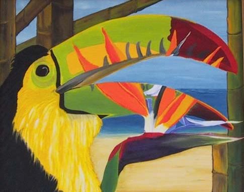 TOUPARADIS - Painting ©2001 by Malauma E -
