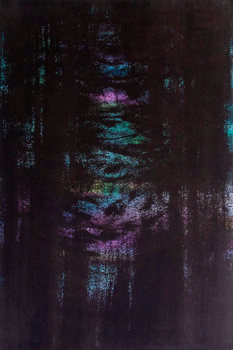 Pittura intitolato "Lynch's forest. Pai…" da Natalia Maleleva, Opera d'arte originale, Acquarello