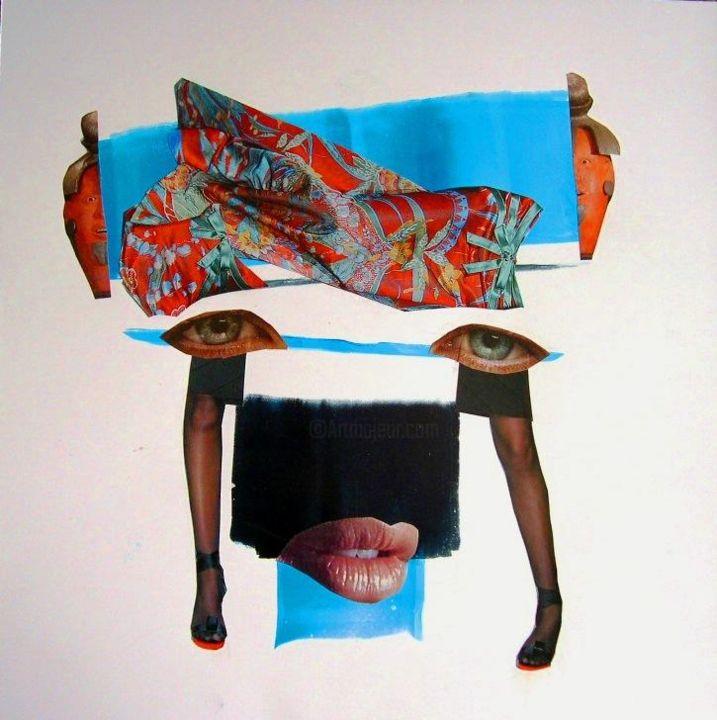 Painting titled "esas mujeres 7a" by Maria Elena Etchepare, Original Art,