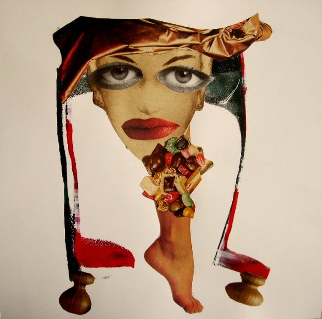 Malerei mit dem Titel "esas mujeres 17" von Maria Elena Etchepare, Original-Kunstwerk, Öl