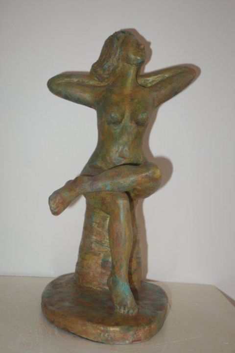 Sculpture titled "FLEUR" by Marie Celine Malezieux Ribeyre, Original Artwork