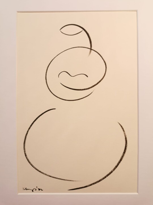 Tekening getiteld "Mother" door Malgorzata Kleyna-Sobczak, Origineel Kunstwerk, Inkt