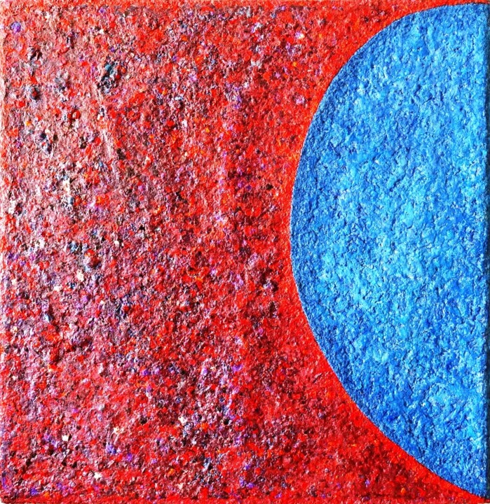 Pittura intitolato "Planet X.jpg" da Mali Klein, Opera d'arte originale, pigmenti