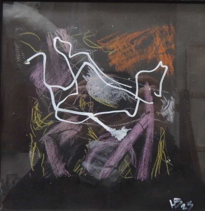 Картина под названием "Etude equestre" - Malik Hansen, Подлинное произведение искусства, Акрил