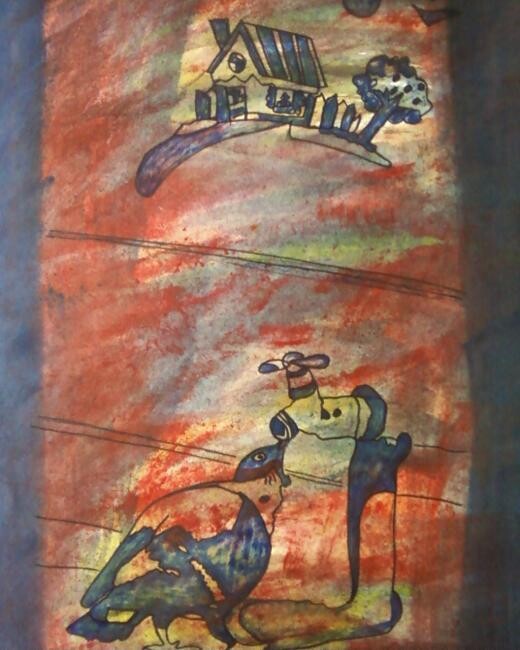 Painting titled "Dreem" by Malik Shoaib, Original Artwork, Oil