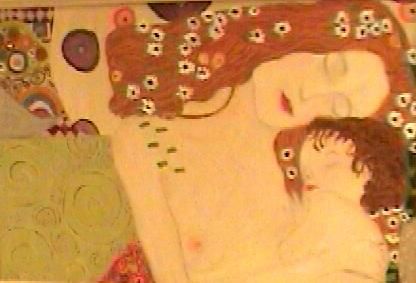 Peinture intitulée "Klimt" par Malika Haddad, Œuvre d'art originale