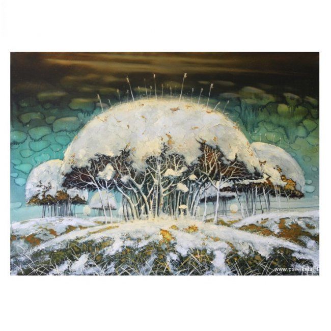 Pintura titulada "Calling For Spring" por Modestas Malinauskas, Obra de arte original, Oleo